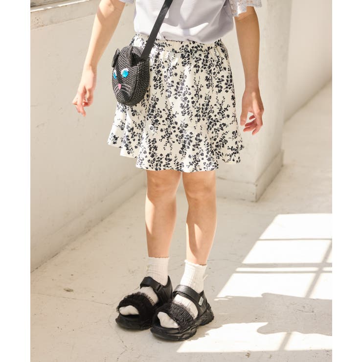 【KIDS/キッズ】フラワー柄インパン付きスカート/リンクコーデ | ROPE' PICNIC【KIDS】 | 詳細画像4 