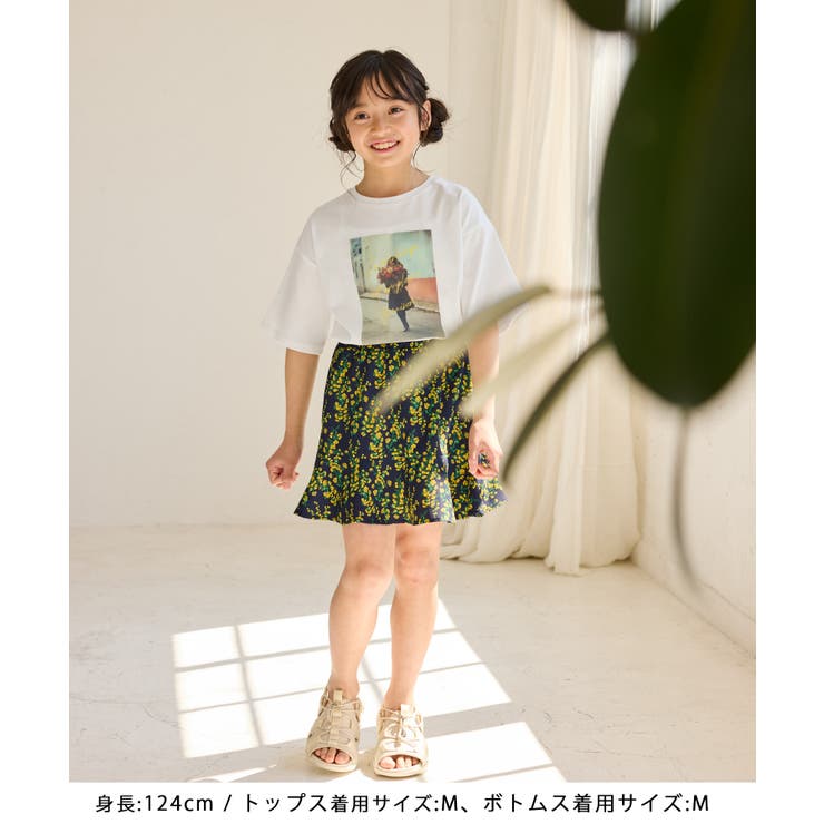 【KIDS/キッズ】フラワー柄インパン付きスカート/リンクコーデ | ROPE' PICNIC【KIDS】 | 詳細画像7 