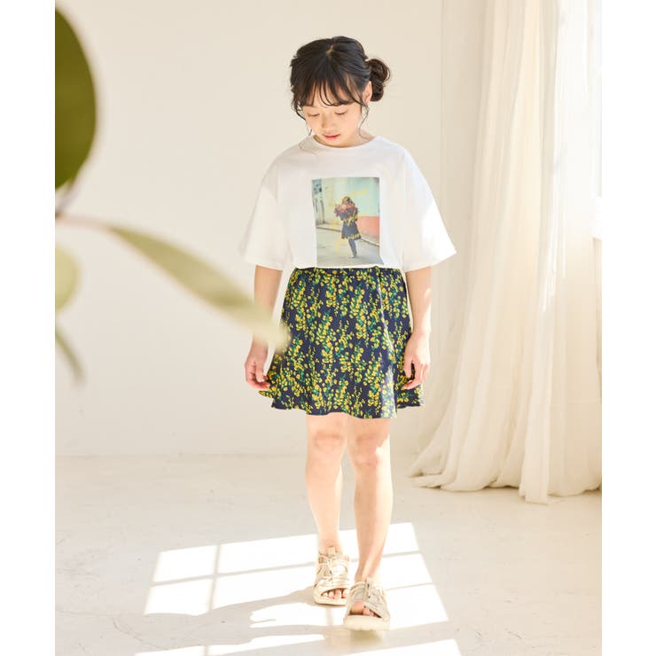 【KIDS/キッズ】フラワー柄インパン付きスカート/リンクコーデ | ROPE' PICNIC【KIDS】 | 詳細画像8 