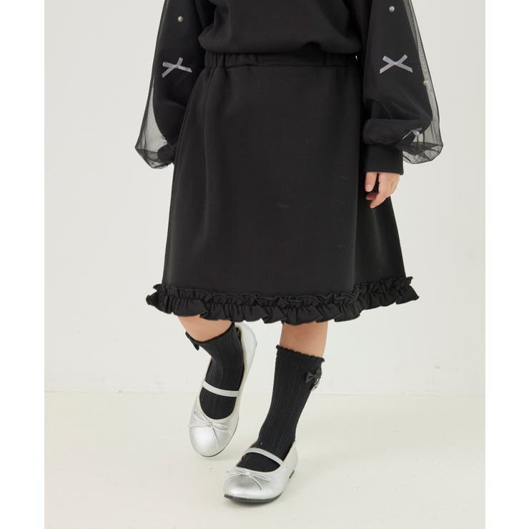 【KIDS】裏毛裾フリルスカート/セットアップ対応 | ROPE' PICNIC【KIDS】 | 詳細画像1 