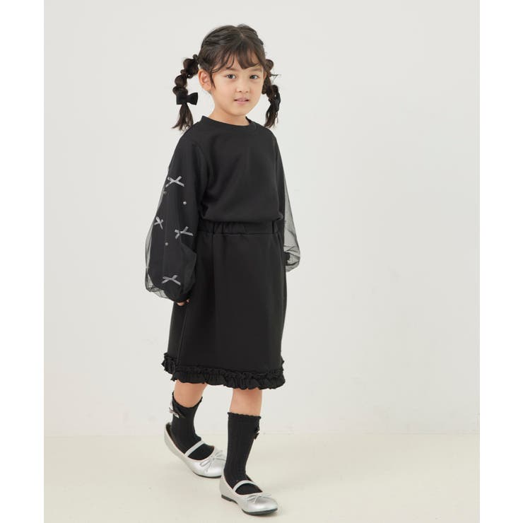 【KIDS】裏毛裾フリルスカート/セットアップ対応 | ROPE' PICNIC【KIDS】 | 詳細画像4 