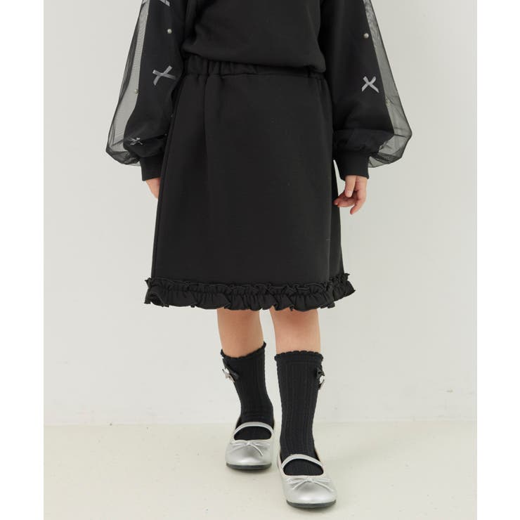 【KIDS】裏毛裾フリルスカート/セットアップ対応 | ROPE' PICNIC【KIDS】 | 詳細画像6 