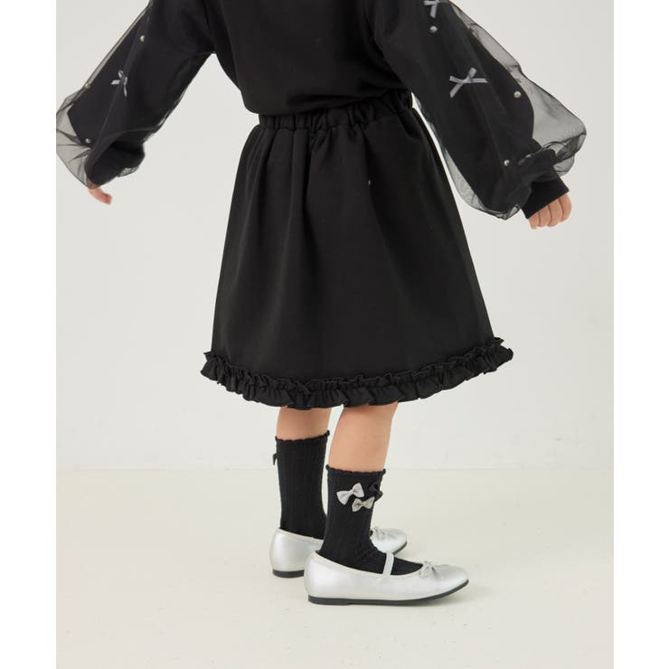 【KIDS】裏毛裾フリルスカート/セットアップ対応 | ROPE' PICNIC【KIDS】 | 詳細画像7 