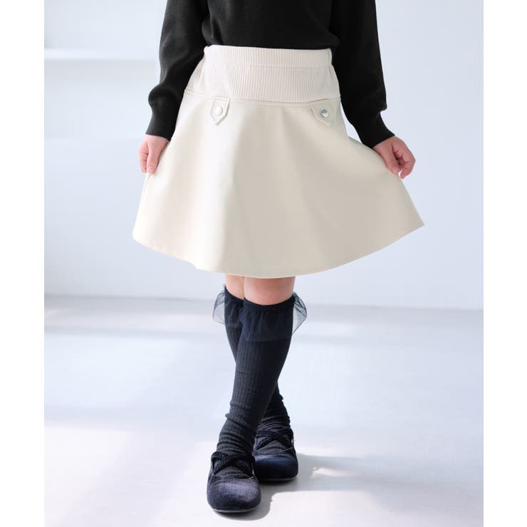 【KIDS/キッズ】合皮フレアスカート | ROPE' PICNIC【KIDS】 | 詳細画像3 