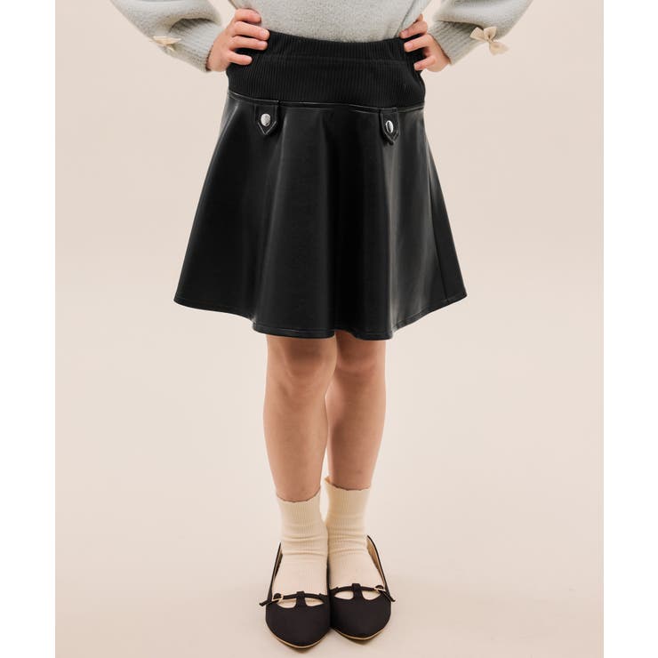 【KIDS/キッズ】合皮フレアスカート | ROPE' PICNIC【KIDS】 | 詳細画像5 