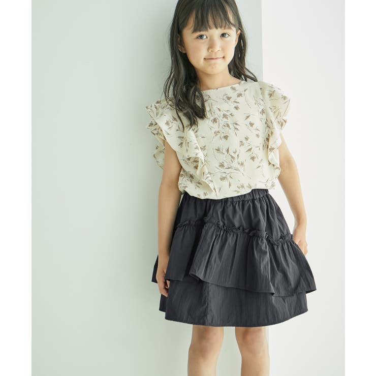 【KIDS】サス付きアシメトリーナイロンスカート/リンクコーデ・2WAY | ROPE' PICNIC【KIDS】 | 詳細画像4 