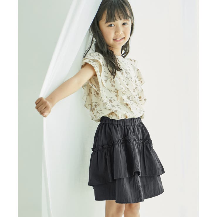 【KIDS】サス付きアシメトリーナイロンスカート/リンクコーデ・2WAY | ROPE' PICNIC【KIDS】 | 詳細画像6 