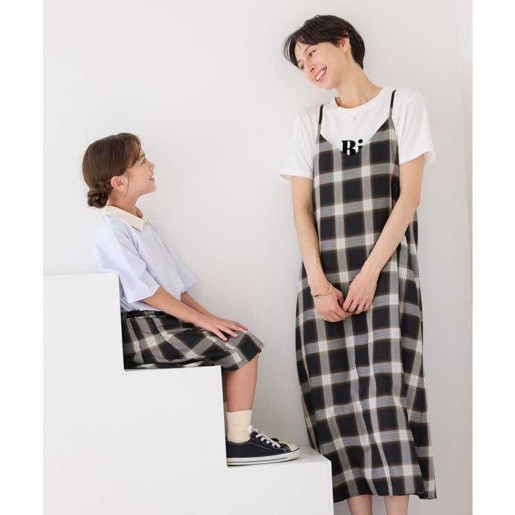 【KIDS キッズ】インパンツ付きオンブレチェックプリーツスカート リンクコーデ | ROPE' PICNIC【KIDS】 | 詳細画像6 