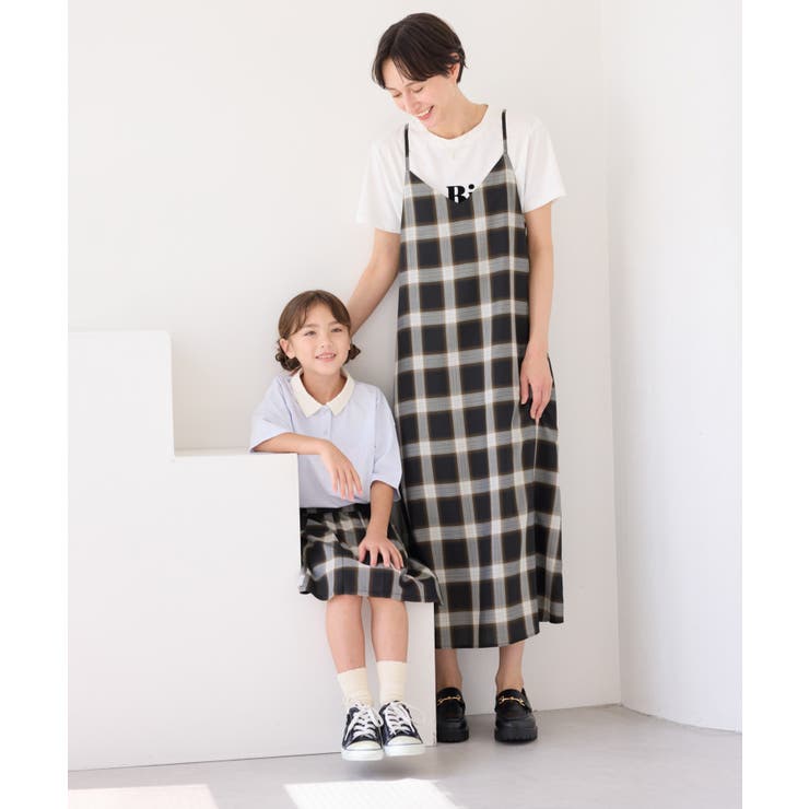 【KIDS キッズ】インパンツ付きオンブレチェックプリーツスカート リンクコーデ | ROPE' PICNIC【KIDS】 | 詳細画像7 
