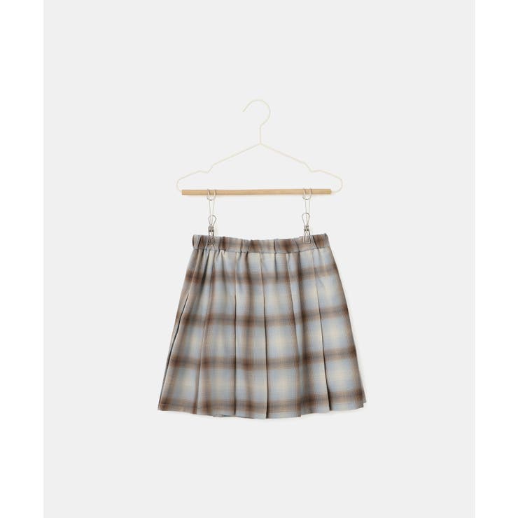 【KIDS キッズ】インパンツ付きオンブレチェックプリーツスカート リンクコーデ | ROPE' PICNIC【KIDS】 | 詳細画像9 