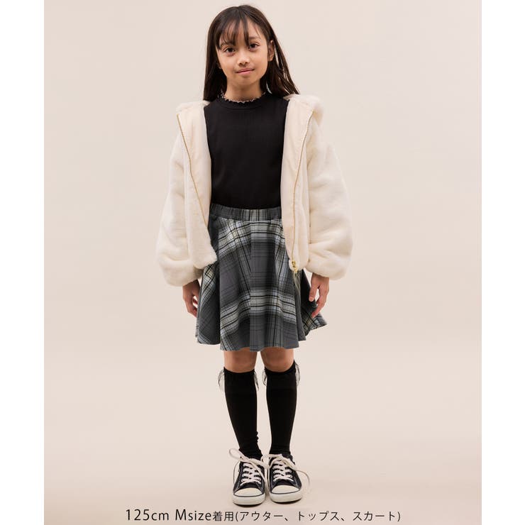 【KIDS/キッズ】インパンツ付きチェック柄フレアスカート/リンクコーデ | ROPE' PICNIC【KIDS】 | 詳細画像7 