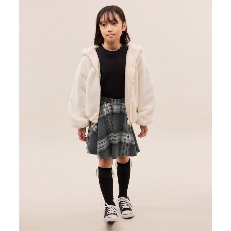 【KIDS/キッズ】インパンツ付きチェック柄フレアスカート/リンクコーデ | ROPE' PICNIC【KIDS】 | 詳細画像9 