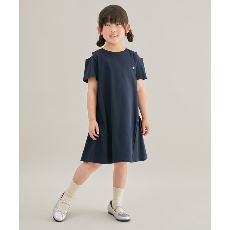 【KIDS】肩あきカットソーワンピース | ROPE' PICNIC【KIDS】 | 詳細画像3 