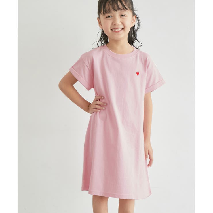【KIDS】ハート刺繍入りバックロゴプリントワンピース/リンクコーデ | ROPE' PICNIC【KIDS】 | 詳細画像11 