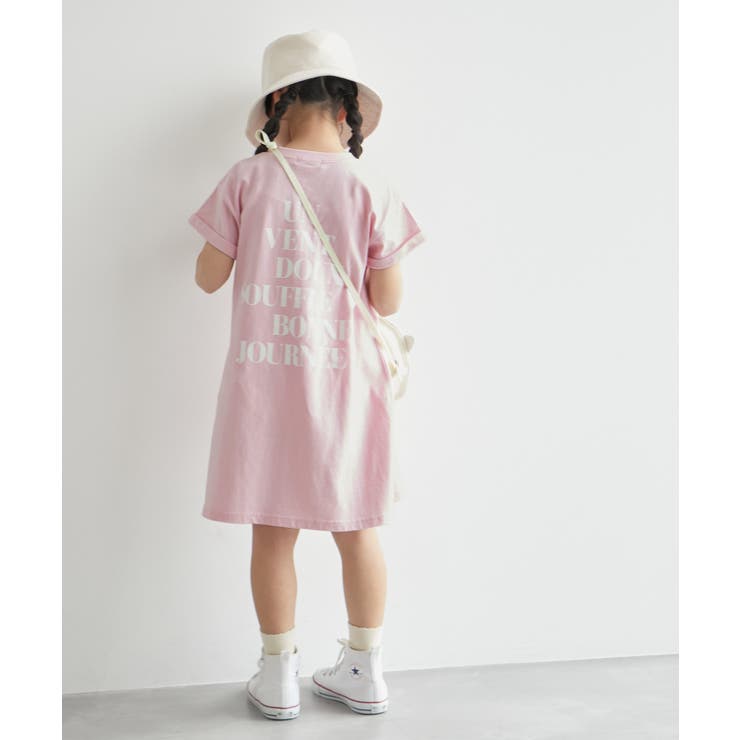 【KIDS】ハート刺繍入りバックロゴプリントワンピース/リンクコーデ | ROPE' PICNIC【KIDS】 | 詳細画像6 