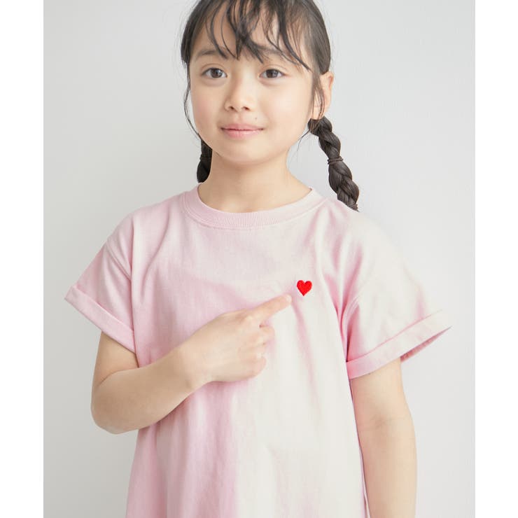 【KIDS】ハート刺繍入りバックロゴプリントワンピース/リンクコーデ | ROPE' PICNIC【KIDS】 | 詳細画像7 