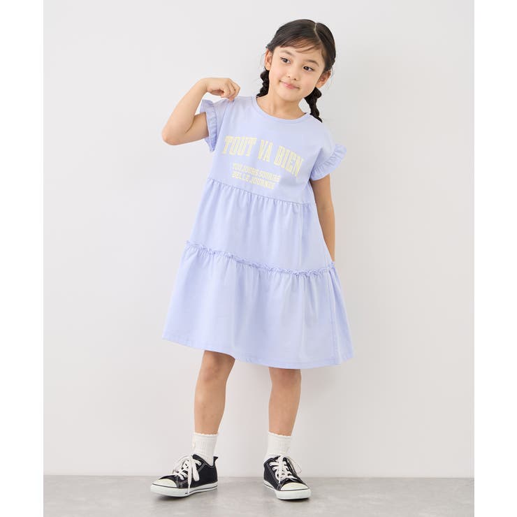 【KIDS/キッズ】ティアードロゴカットソーワンピース/接触冷感 | ROPE' PICNIC【KIDS】 | 詳細画像7 