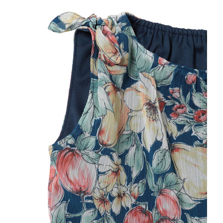 【KIDS】ヴィンテージライクフルーツ肩リボンティアードワンピース | ROPE' PICNIC【KIDS】 | 詳細画像6 