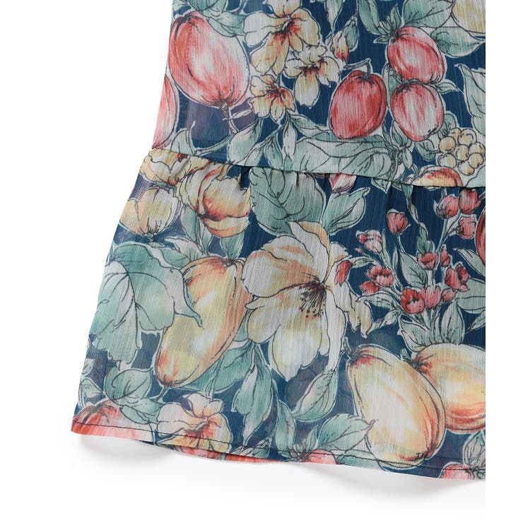 【KIDS】ヴィンテージライクフルーツ肩リボンティアードワンピース | ROPE' PICNIC【KIDS】 | 詳細画像8 