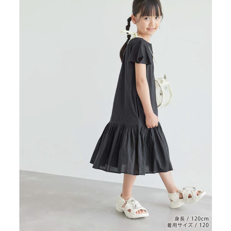 【KIDS】INDIAフレア袖ティアードワンピース/リンクコーデ | ROPE' PICNIC【KIDS】 | 詳細画像4 