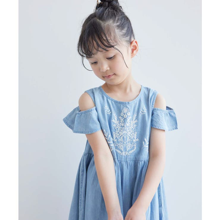 【美品】COACH　洗える　デニムワンピース　フリル　プリーツ　刺繍　ボウタイ 楽天市場】春 レディースワンピース デニムワンピース 刺繍