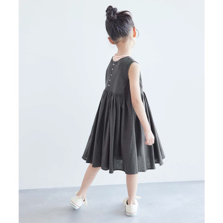 【KIDS】INDIA麻混前後2WAYジャンパースカート/リンクコーデ | ROPE' PICNIC【KIDS】 | 詳細画像3 