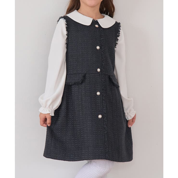 【KIDS キッズ】パールボタンツイードジャンパースカート セレモニー対応 | ROPE' PICNIC【KIDS】 | 詳細画像17 