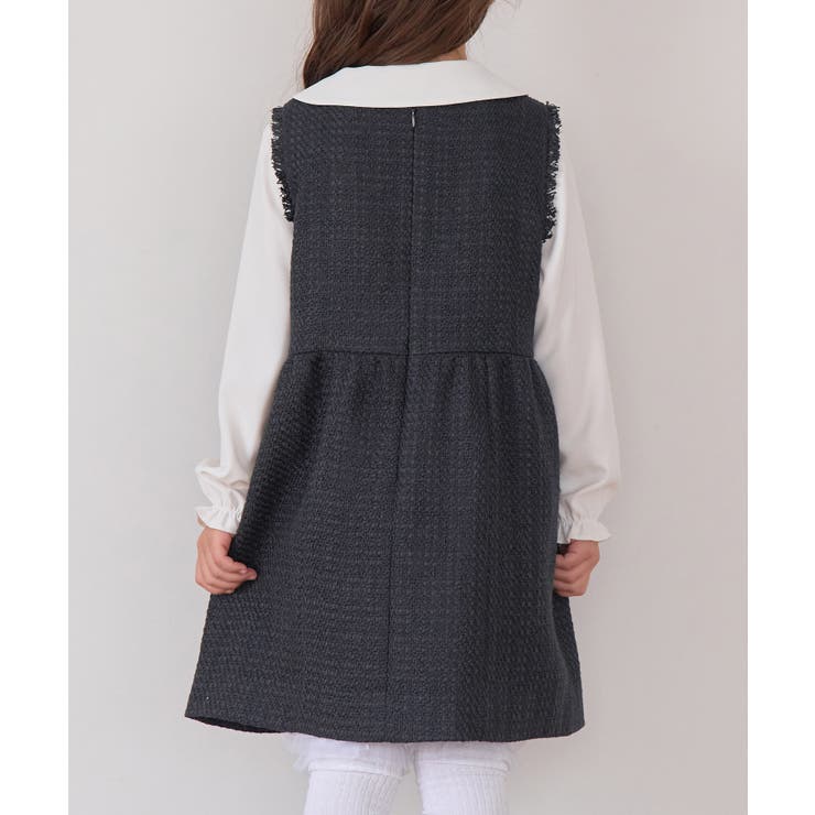 ツイードジャンパースカート リンクコーデ WEB限定サイズ:110cm[品番