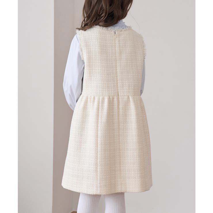 ツイードジャンパースカート リンクコーデ WEB限定サイズ:110cm[品番