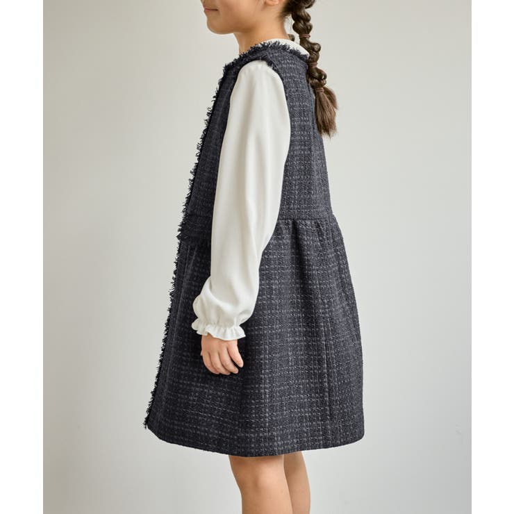 【KIDS キッズ】パールボタンツイードジャンパースカート セレモニー対応 | ROPE' PICNIC【KIDS】 | 詳細画像17 