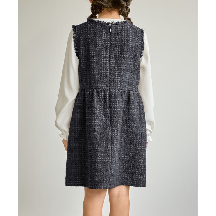 【KIDS キッズ】パールボタンツイードジャンパースカート セレモニー対応 | ROPE' PICNIC【KIDS】 | 詳細画像18 