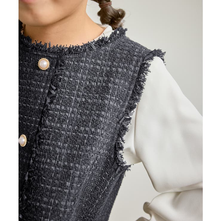 【KIDS キッズ】パールボタンツイードジャンパースカート セレモニー対応 | ROPE' PICNIC【KIDS】 | 詳細画像22 