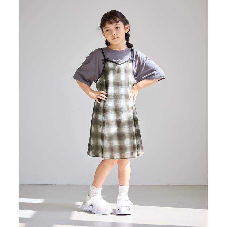 【KIDS/キッズ】チェック柄マーメイドキャミワンピース/リンクコーデ | ROPE' PICNIC【KIDS】 | 詳細画像10 