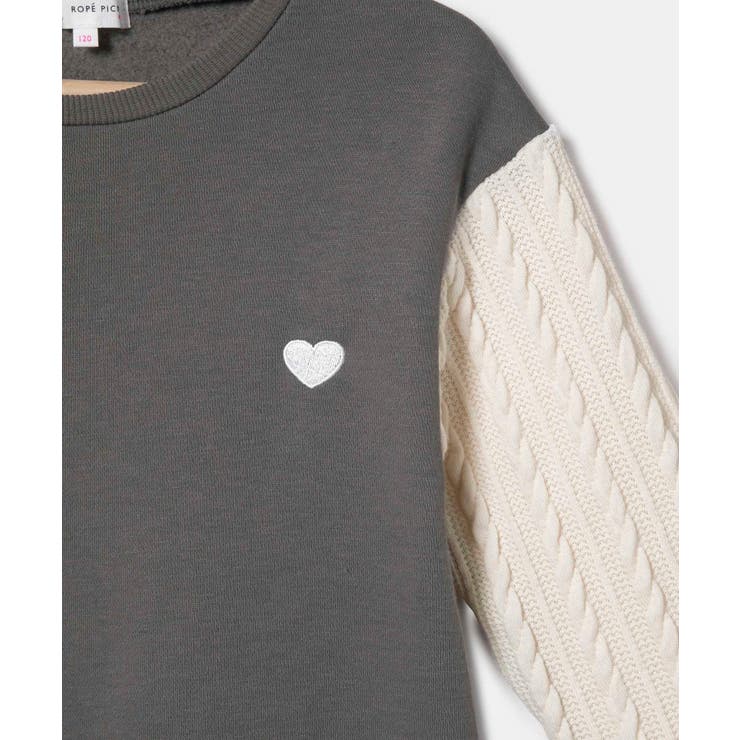 【KIDS】袖ケーブル裏起毛ワンピース | ROPE' PICNIC【KIDS】 | 詳細画像17 