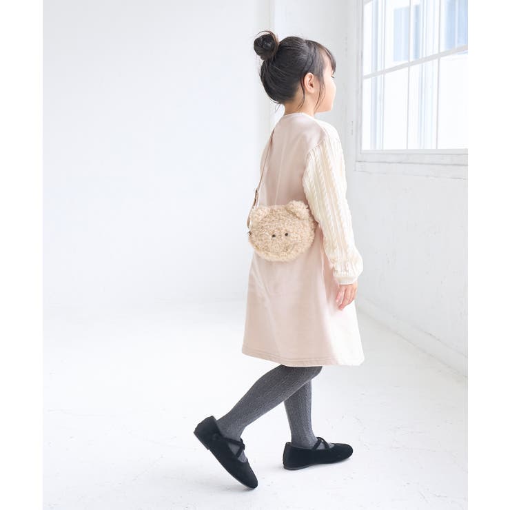 【KIDS】袖ケーブル裏起毛ワンピース | ROPE' PICNIC【KIDS】 | 詳細画像9 