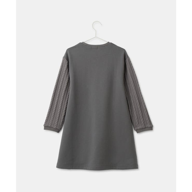 【KIDS/キッズ】裏起毛袖ケーブルワンピース | ROPE' PICNIC【KIDS】 | 詳細画像4 