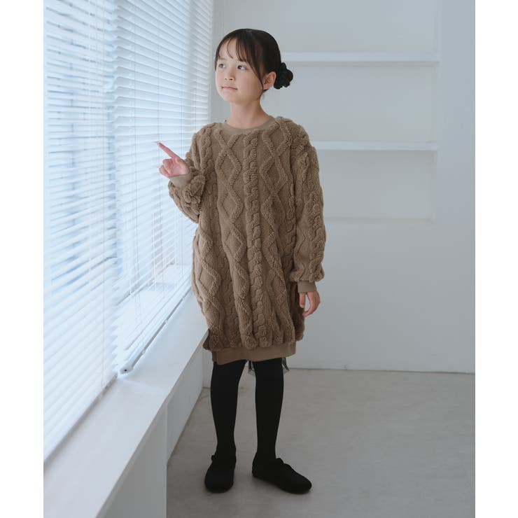 【KIDS/キッズ】ケーブルボアワンピース | ROPE' PICNIC【KIDS】 | 詳細画像8 