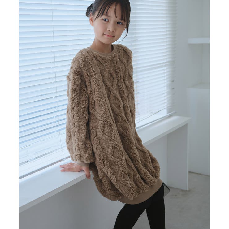 ブラウン系(22) | 【KIDS/キッズ】ケーブルボアワンピース | ROPE' PICNIC【KIDS】