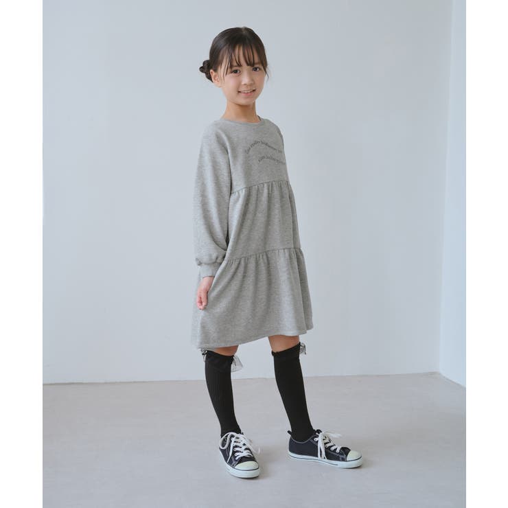 【KIDS/キッズ】裏毛ティアードロゴワンピース | ROPE' PICNIC【KIDS】 | 詳細画像3