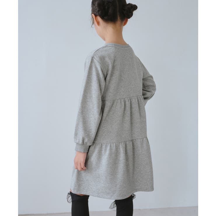 【KIDS/キッズ】裏毛ティアードロゴワンピース | ROPE' PICNIC【KIDS】 | 詳細画像4