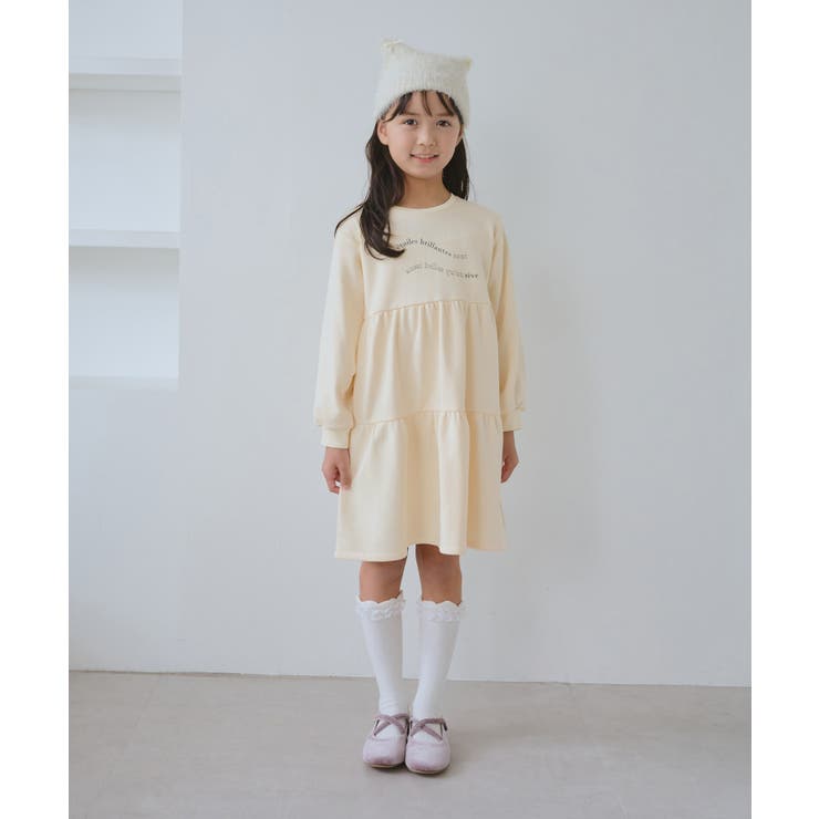 【KIDS/キッズ】裏毛ティアードロゴワンピース | ROPE' PICNIC【KIDS】 | 詳細画像6
