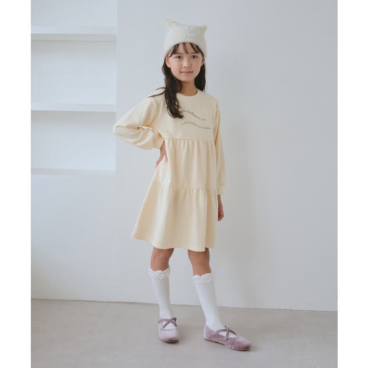 【KIDS/キッズ】裏毛ティアードロゴワンピース | ROPE' PICNIC【KIDS】 | 詳細画像7