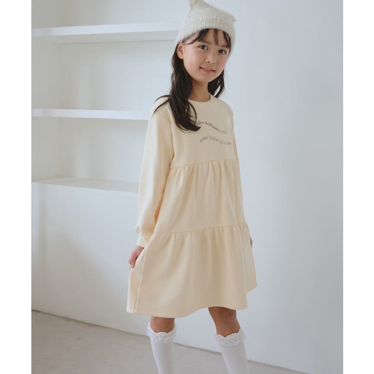 【KIDS/キッズ】裏毛ティアードロゴワンピース | ROPE' PICNIC【KIDS】 | 詳細画像9