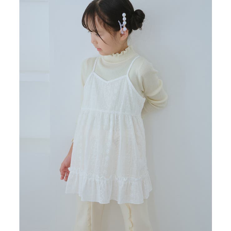 ホワイト(10) | 【KIDS/キッズ】レースチュニックワンピース | ROPE' PICNIC【KIDS】