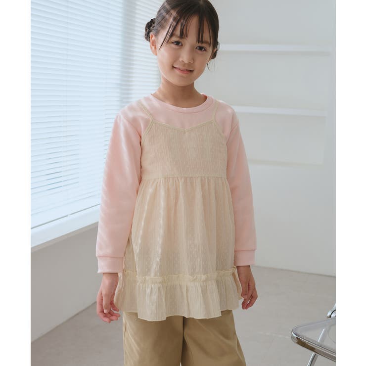 オフホワイト(15) | 【KIDS/キッズ】レースチュニックワンピース | ROPE' PICNIC【KIDS】