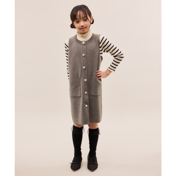 【KIDS/キッズ】エンブレムボタンニットジャンスカ/リンクコーデ | ROPE' PICNIC【KIDS】 | 詳細画像11 