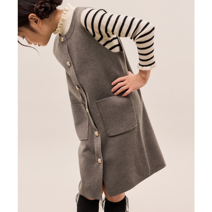 【KIDS/キッズ】エンブレムボタンニットジャンスカ/リンクコーデ | ROPE' PICNIC【KIDS】 | 詳細画像12 