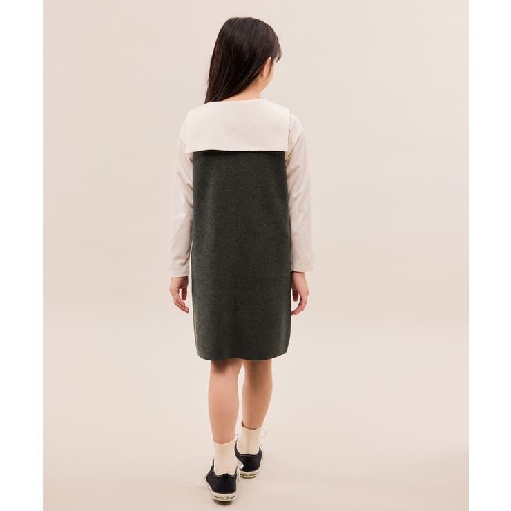 【KIDS/キッズ】エンブレムボタンニットジャンスカ/リンクコーデ | ROPE' PICNIC【KIDS】 | 詳細画像9 