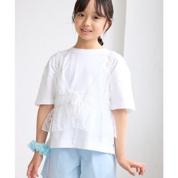 【KIDS/キッズ】フロントリボンチュールキャミビスチェ | ROPE' PICNIC【KIDS】 | 詳細画像9 