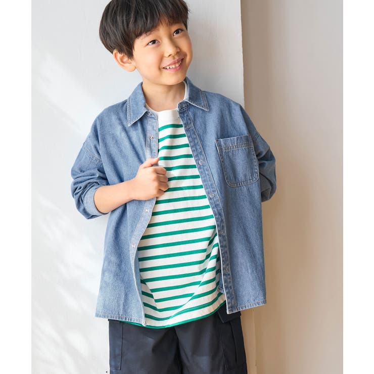 KIDS】UNISEXオーバーサイズデニムシャツ[品番：RPCW0035243]｜ROPE